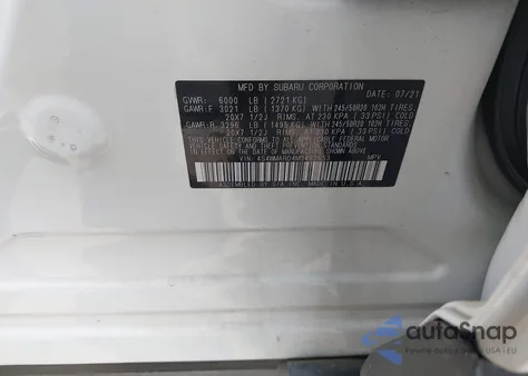 2021 Subaru Ascent Touring from USA, damaged, VIN 4S4WMARD4M3462653